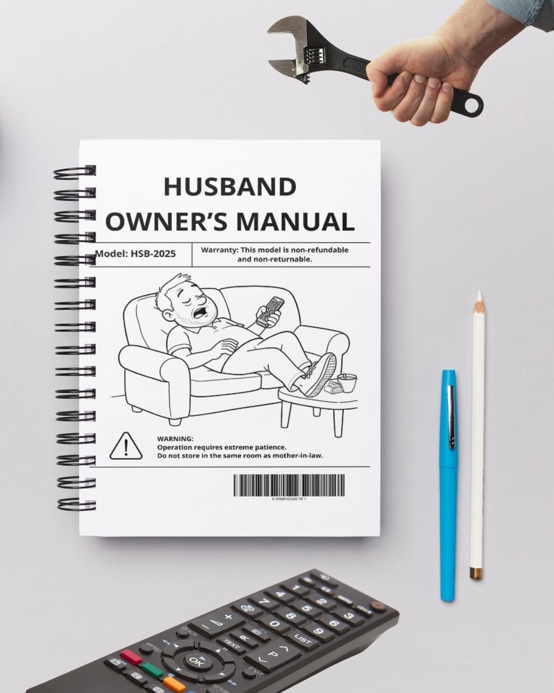 Funny Husband Owner's Manual: 12-page Printable Gag Gift (digital ...