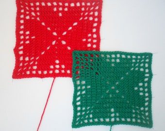 Crochet Pattern Hearts or Clover Afghan Blanket