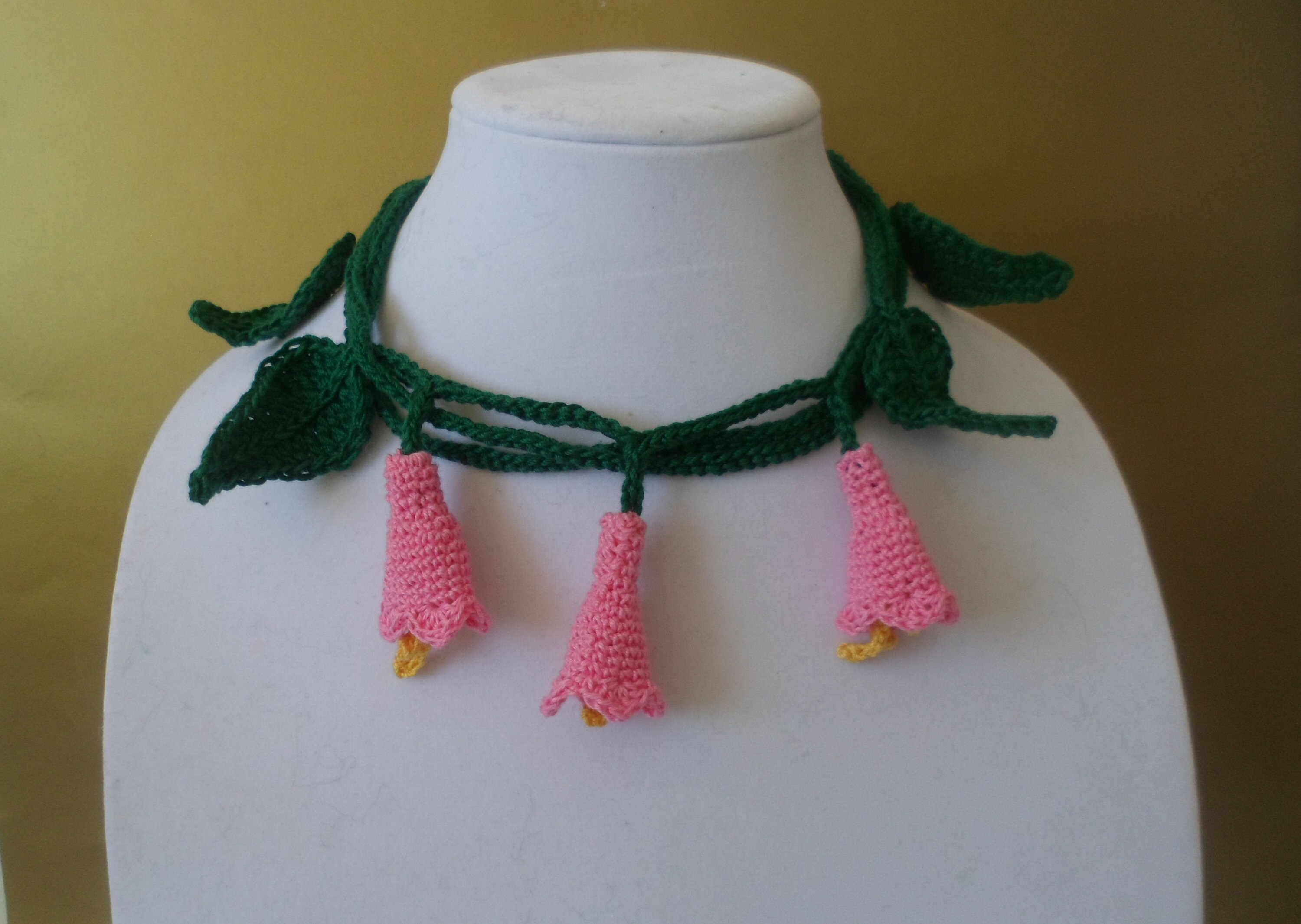 Bell Flower Lariat Crochet Pattern for Thread in Two Versions Etsy