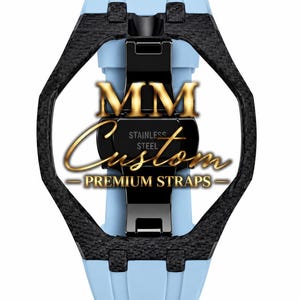 Pulsera para AP x Swatch Fibra de carbono Caucho Royal Pop Pulsera Correa de reloj MM Custom Carbon Carbon