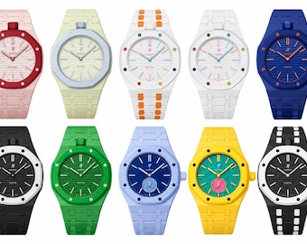 Boîtier de bracelet ajustable en biocéramique pour AP x Swatch Royal Pop - Bracelet de montre