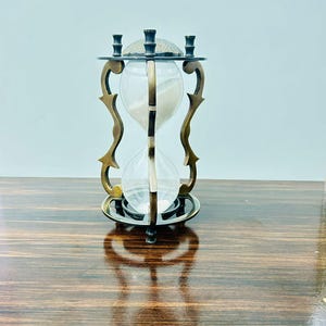 Vintage Messing Sanduhr Sanduhr - Gravur nautische Schreibtisch Dekor, Jubiläumsgeschenk