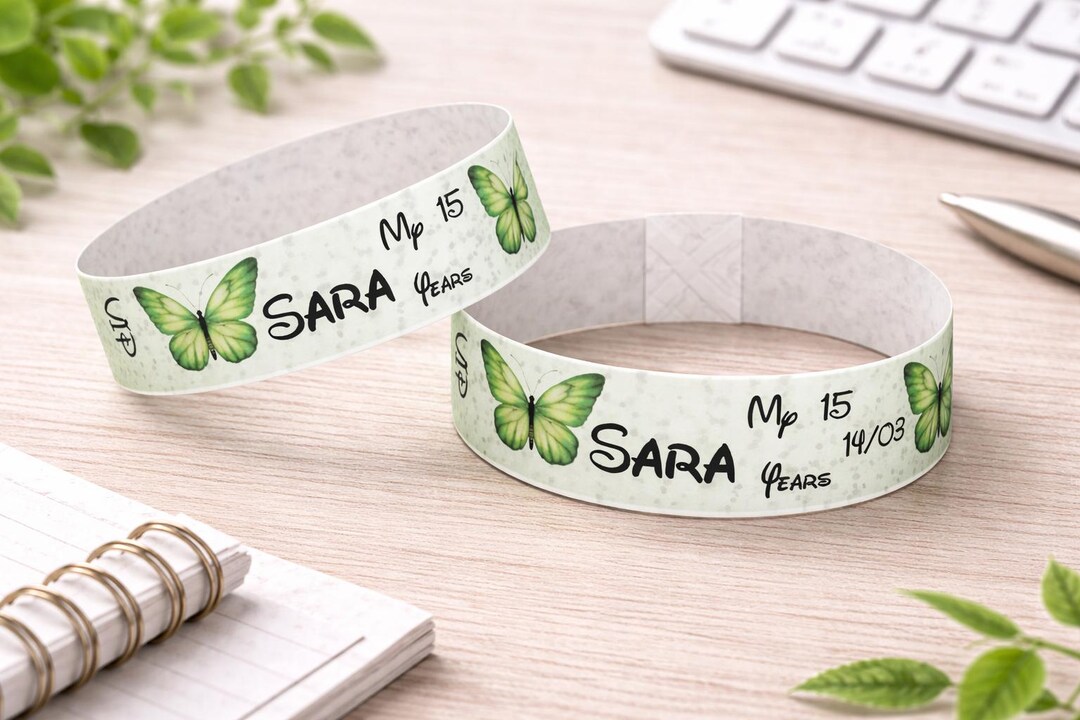 Digital Download / Templates/ Personalized Tyvek Wristband