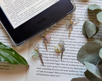Fairy Cottagecore Powerless Fantasy Flora Kindle Dust Plug USB C, E-reader Accessory Bookish Merch