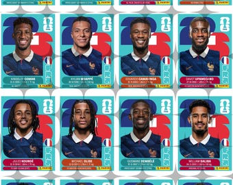 FranceFootball Players Stickers Pack 2026 | 16 PNG Stickers | World Cup 2026 France Team | Panini Style Soccer Bundle