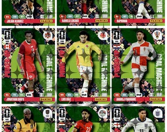 World Cup 2026 Panini Style Stickers Pack | 58 Top Football Players PNG | Goal Machine, Midfield Maestro, Defensive Rock & Top Keeper Bundle