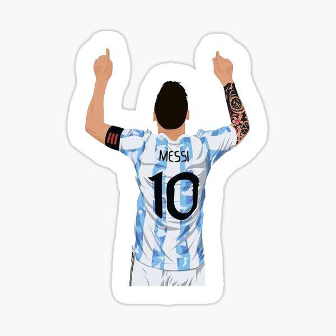 Mess Si Sticker Design Lionel Messi Stickers | FC Barcelona and Argentina Football Vinyl ...