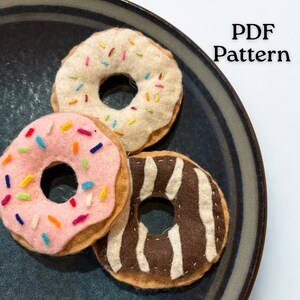 Mönster för sömnad av munkdekoration: DIY-filtdekoration (PDF-mönster), digital nedladdning, handgjord broderad munkgirlang i ullfilt, lekmat