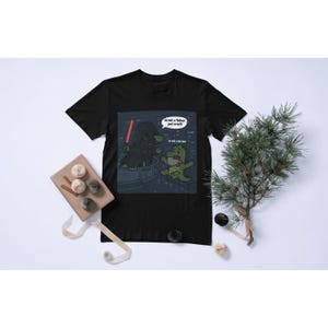 Funny Crocodile Parody T-Shirt: Star Wars Inspired Cartoon Tee