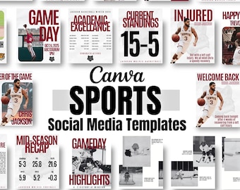 53 modèles Sports de réseaux sociaux, Modèle sport sur toile, Modèle bourgogne pour réseaux sociaux, Sports au lycée, Sports universitaires