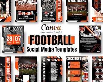 20 modèles de réseaux sociaux sportifs, modèle sport sur toile, modèle orange et noir de réseaux sociaux, réseaux sociaux sportifs scolaires