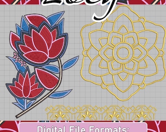 Zoey Cosplay Embellishment Embroidery Designs