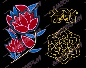 Diseños de adornos para cosplay de Zoey