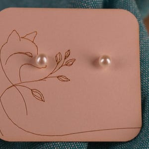 Natural Fresh Water Pearl Studs