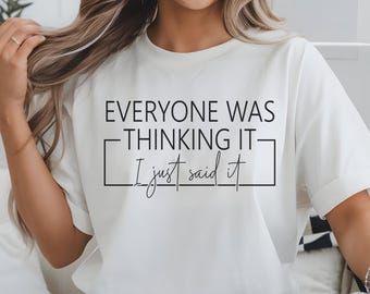 Diseño de camiseta con cita sarcástica / Gráfico tipográfico minimalista (Descarga digital)