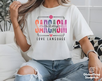 Diseño de camiseta con el lenguaje del amor y el sarcasmo / Camiseta gráfica con cita ingeniosa de estilo retro (descarga digital)