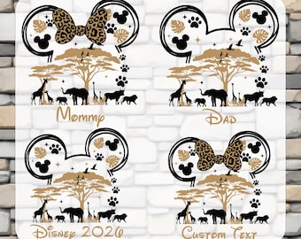 Disney Animal Kingdom 2026 DTF Transfer, Family Safari Shirt Print