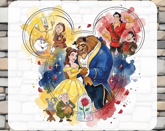 Disney Princess Belle Dtf Transfer, Ready To Press, Iron On, Disney World, Shirt Printing