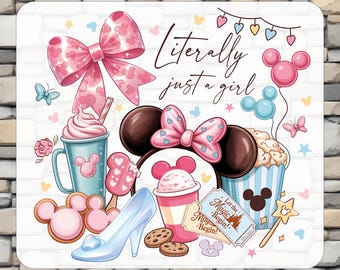 Literally Just A Girl Dtf, Disney Dtf, Ready To Press, Iron On, Magical Kingdom
