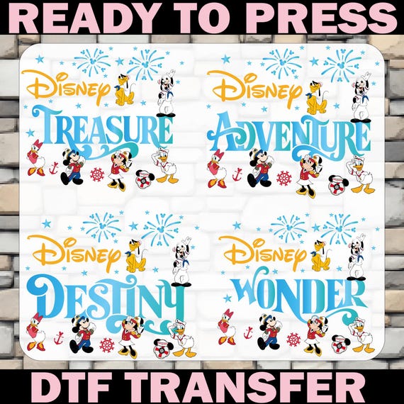 Disney Cruise Dtf Transfer, Ready To Press, Disney Vacation, T Shirt Printing, Iron On