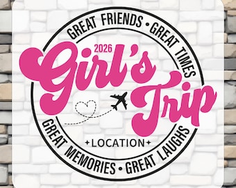 Custom Girls Trip 2026 Dtf Transfer, Vacation Ready To Press, Iron On Decal