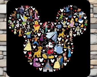 Mickey and Minnie Disney Dtf, Ready To Press, Iron On, Heat Transfer, Disney World