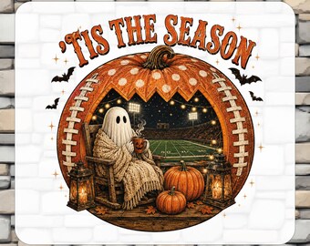 Tis the Season Ghost DTF Transfers, Game Day Football Listo para imprimir, Transferencia de camiseta