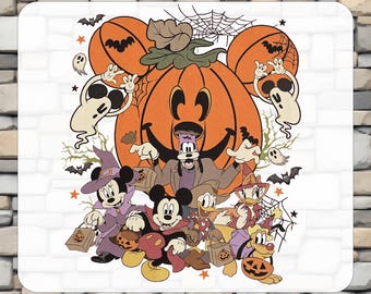 Disney Pumpkin Halloween DTF Transfers, Mickey Friends Shirt Transfer, Ready to Press