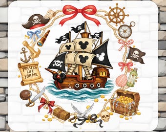 Disney Pirates Dtf Transfer, Pirates Night Ready To Press, Iron On, Shirt Print Decal