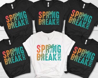 Spring Break 2026 Dtf Transfer, Family Vacation Ready To Press, Beach Iron On