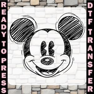 Mickey Minnie Head DTF Transfers, Disney Trip Ready To Press, Mickey Minnie Couple Heat Transfer, Disney Family Trip Iron On,Magical Kingdom