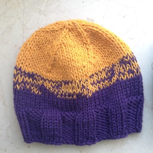 Custom Knitted Two-Color Beanie