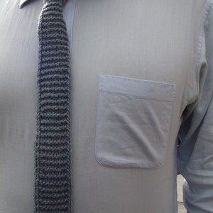 CUSTOM Hand Knit Necktie Mens or Womens image 3