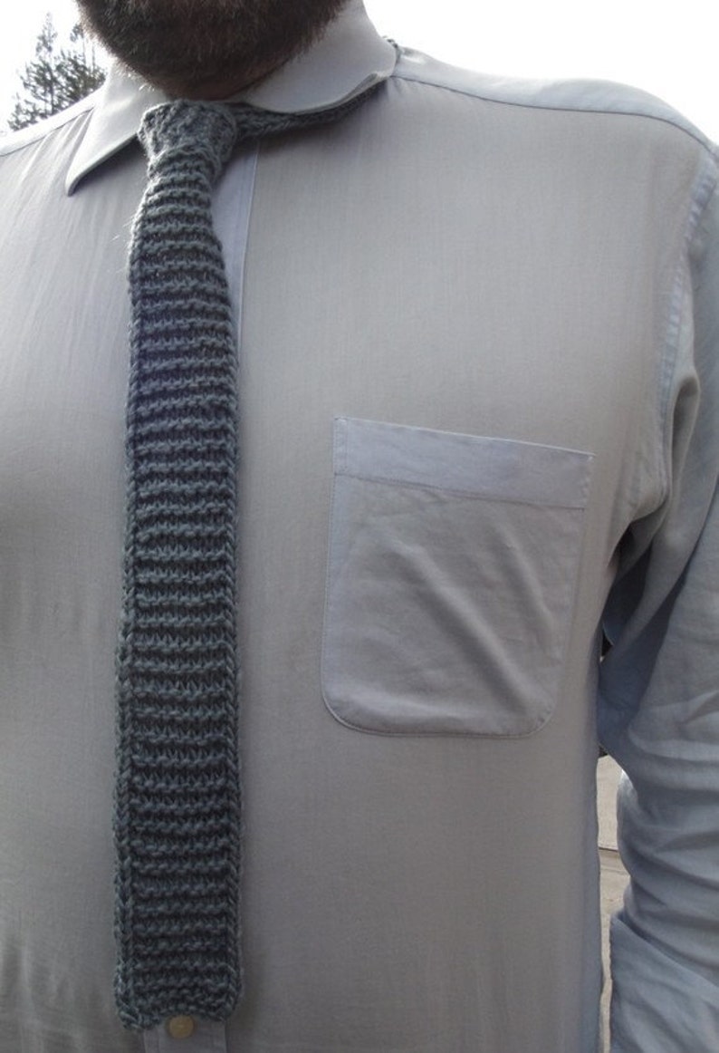 CUSTOM Hand Knit Necktie Mens or Womens image 3