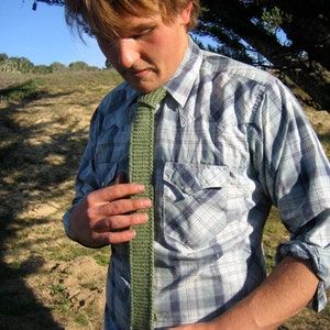 CUSTOM - Hand Knit Necktie - Mens or Womens