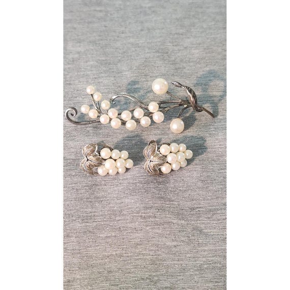 Grandmother's brooch (Caribe sterling) and earring set (marked silver)