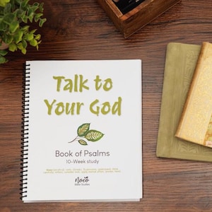 Psalms Bible Study Workbook: 10-Week Study, spiral-bound w/ daily lessons and group discussion.
