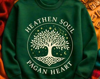 Yggdrasil Sweatshirt, Heathen Soul Crewneck, Norse Sweatshirt
