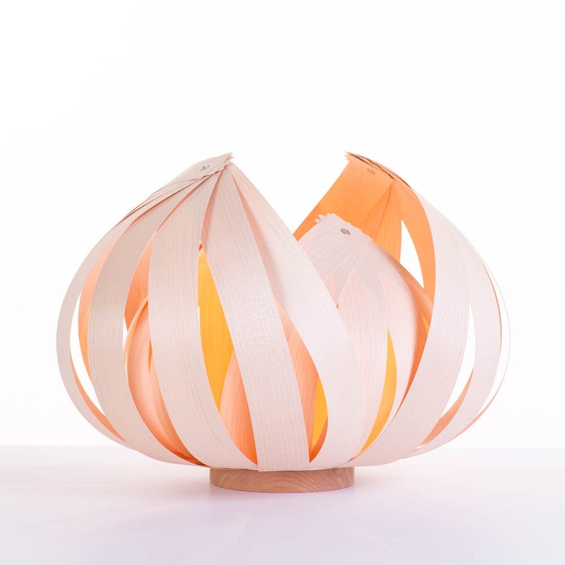 Sol Large Wood veneer lamp Maple