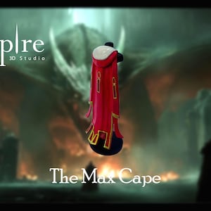 Runescape Max Cape Collectible | Hand Painted 3D Printed Figurine with Stand | Personalised Gaming Gift by Spire 3D Studio