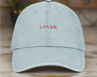 Lover Baseball Cap, Embroidered Cotton Adjustable Dad Hat