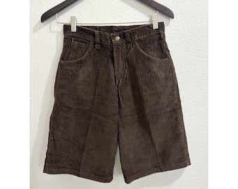Vintage Wrangler Corduroy Shorts Womens Small / 28" Ultra High Waist Brown