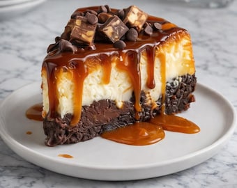 Ultimate Caramel Brownie Cheesecake Delight (Instant PDF Download)