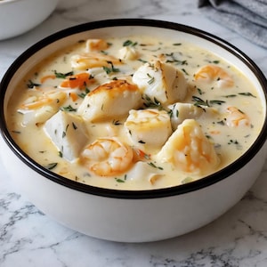 Creamy Atlantic Seafood Chowder for Comfort Evenings (Instant PDF Download)