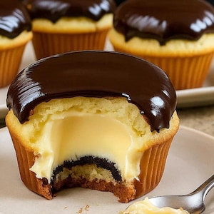 Boston Cream Pie Cupcake Recipe: Easy Family Dessert (Instant PDF Download)