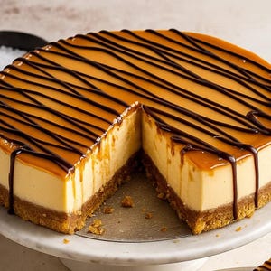 Salted Caramel Cheesecake Recipe: Decadent Dessert (PDF Download)