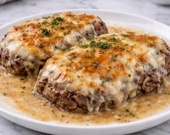 Cheesy Garlic Beef Steak Recipe (Instant PDF Download)
