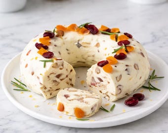 Dried Fruit Nut Cheese Ring, (Instant PDF Download)