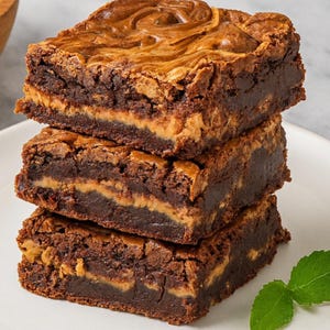 Peanut Butter Brownie Recipe: Easy Dessert (Instant PDF Download)
