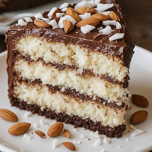 Almond Joy Cake Recipe: Decadent Chocolate Coconut (PDF Download)